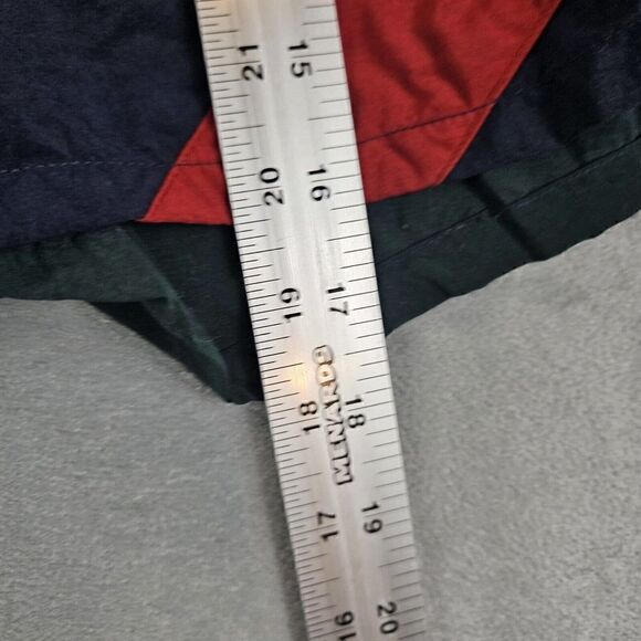 Vtg Nautica Board Shorts Mens Medium Blue Green Color Block Surf Swim Trunks - Picture 7 of 9